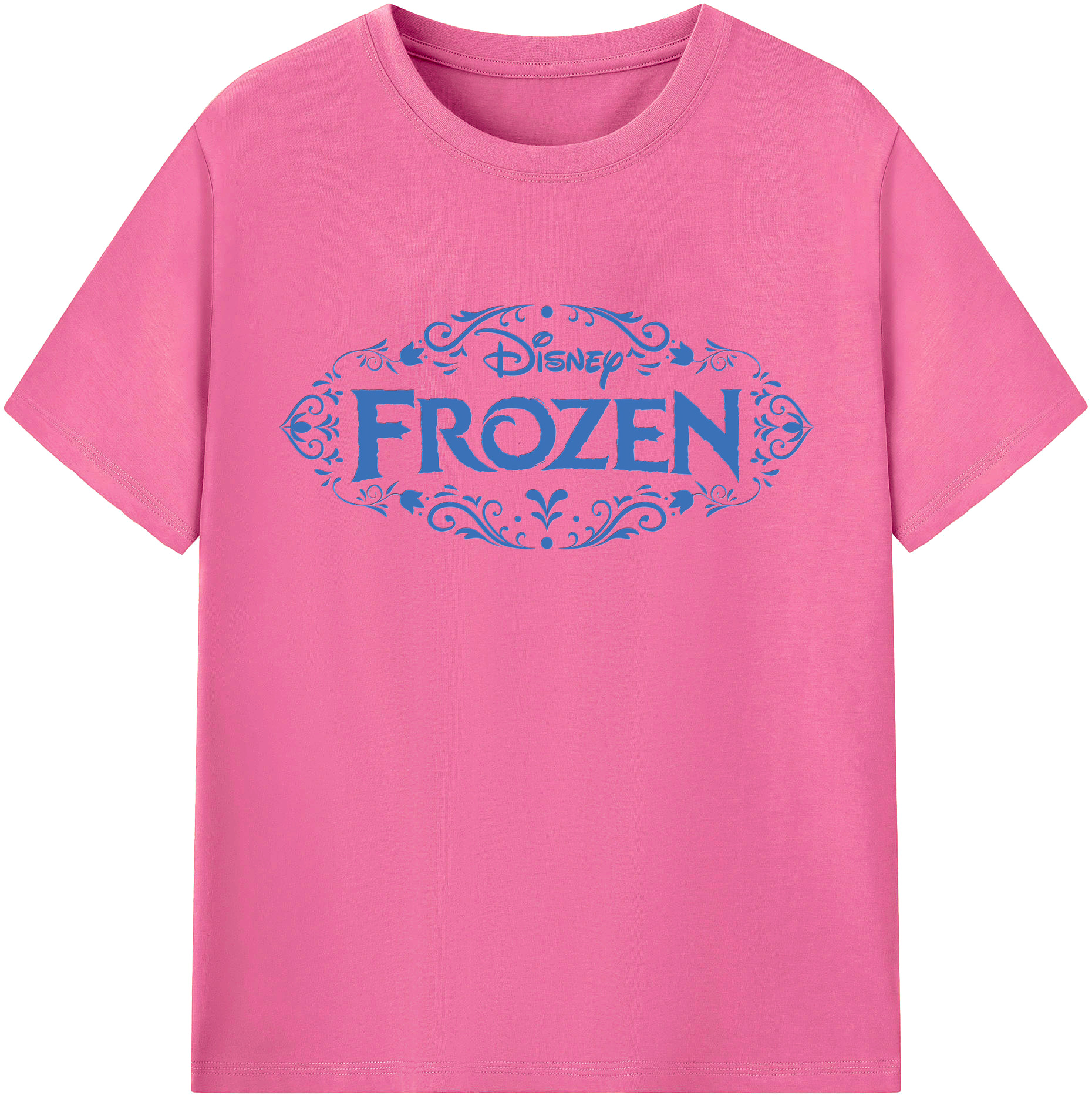 （画像用） アナと雪の女王 アンナ エルサ Frozen Anna Elsa レディースカジュアルプリントTシャツ（綿100％）